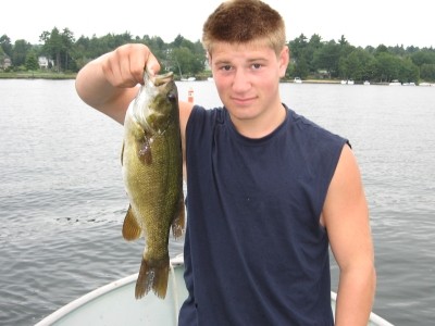 Photo of Bass Caught by Steven with Mepps Aglia Long in New Hampshire