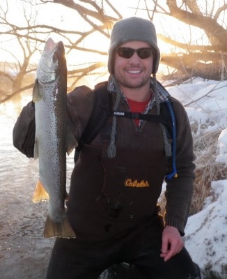 Photo of Trout Caught by Sam with Mepps XD in Wisconsin