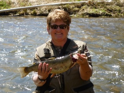 Photo of Trout Caught by Linda with Mepps XD in Georgia