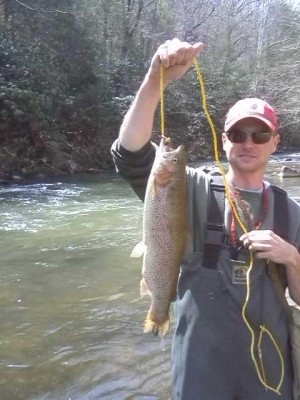 Photo of Trout Caught by Richard with Mepps  in Virginia