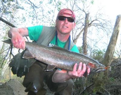 Photo of Steelhead Caught by Ted with Mepps Aglia & Dressed Aglia in United States