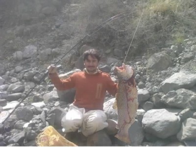 Photo of Trout Caught by Ihtisham with Mepps Aglia Long in Pakistan