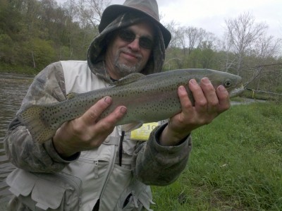 Photo of Trout Caught by Tim with Mepps Thunder Bug in Pennsylvania