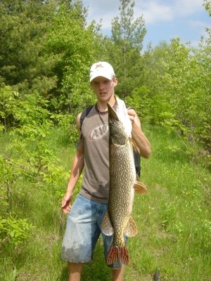 Photo of Pike Caught by Alec  with Mepps Aglia & Dressed Aglia in Wisconsin