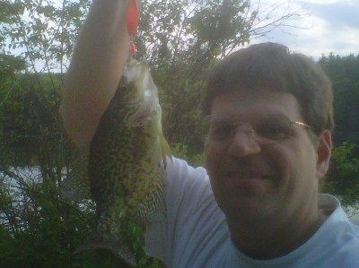Photo of Crappie Caught by William  with Mepps Syclops in Vermont
