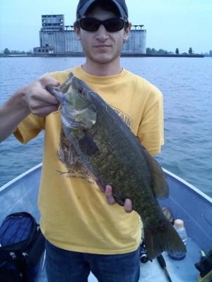 Photo of Bass Caught by Adam with Mepps Black Fury in New York