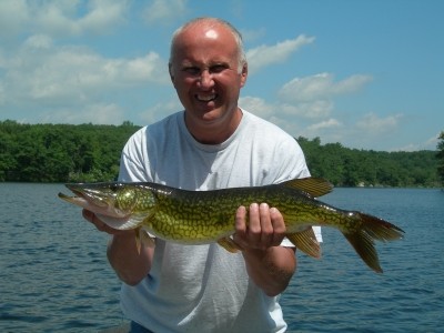 Photo of Pickerel Caught by Bruce with Mepps Aglia & Dressed Aglia in New Jersey