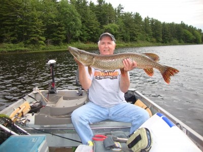 Photo of Pike Caught by Tom  with Mepps Aglia & Dressed Aglia in Michigan