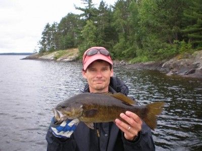 Photo of Bass Caught by Kevin with Mepps  in Ontario