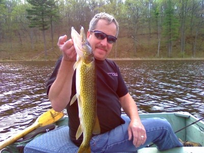 Photo of Pickerel Caught by Leon with Mepps Aglia & Dressed Aglia in New Jersey
