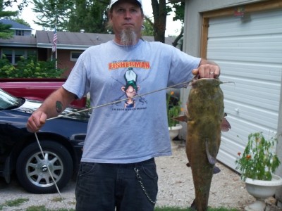 Photo of Flathead Catfish Caught by Dan with Mepps  in Illinois
