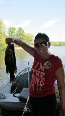 Photo of Bass Caught by Amanda  with Mepps Comet Mino in Wisconsin