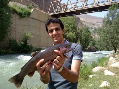 Photo of Trout Caught by Mortza with Mepps Aglia Long in Iran