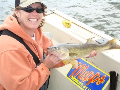 Photo of Walleye Caught by Jane with Mepps Syclops in Manitoba