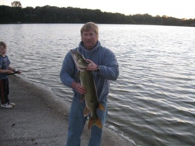 Photo of Musky Caught by Anthony with Mepps Aglia & Dressed Aglia in Wisconsin