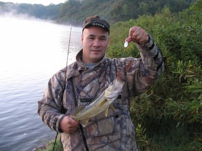 Photo of Walleye Caught by Jean-Marc with Mepps Aglia & Dressed Aglia in Quebec