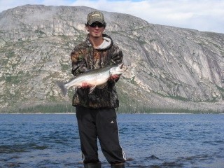Photo of Arctic Char Caught by Jason with Mepps Aglia & Dressed Aglia in Canada