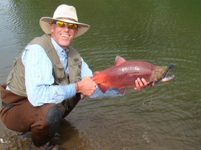 Photo of Salmon Caught by John with Mepps Trophy Series in Alaska