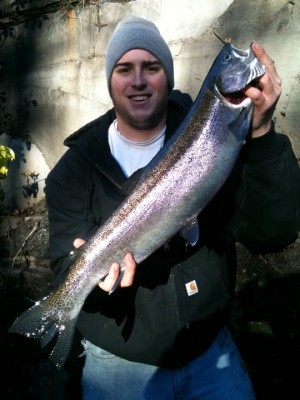 Photo of Steelhead Caught by Kevin with Mepps Aglia & Dressed Aglia in New York