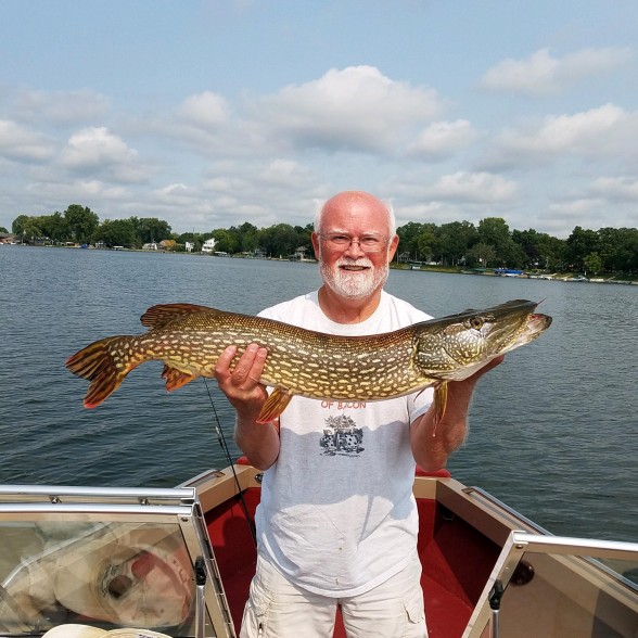 Photo of Pike Caught by Dick with Mepps Aglia & Dressed Aglia in Illinois