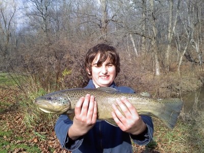 Photo of Trout Caught by Colton with Mepps Aglia Long in New York