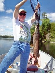 Photo of Pike Caught by Woody with Mepps Aglia & Dressed Aglia in Ontario