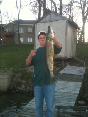 Photo of Pike Caught by Bo with Mepps Aglia & Dressed Aglia in Minnesota