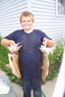 Photo of Trout Caught by Trent with Mepps Aglia Ultra Lites in Michigan
