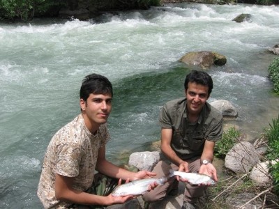 Photo of Trout Caught by Morteza with Mepps Aglia Long in Iran