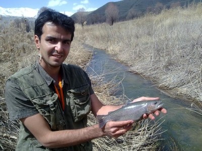 Photo of Trout Caught by Morteza with Mepps Aglia Long Ultra Lites in Iran