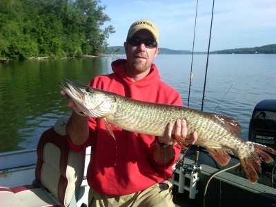 Photo of Musky Caught by Jason with Mepps Musky Killer in New York