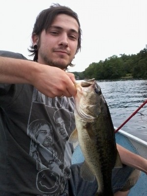 Photo of Bass Caught by Andrew with Mepps Black Fury in New Hampshire