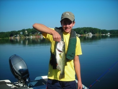 Photo of Bass Caught by Brendan with Mepps Syclops Lite in Massachusetts