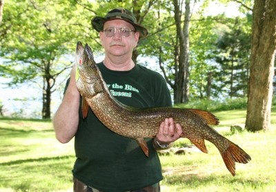 Photo of Pike Caught by Don with Mepps Little Wolf in Michigan