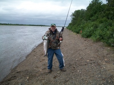 Photo of Salmon Caught by Randolph with Mepps Aglia & Dressed Aglia in Alaska
