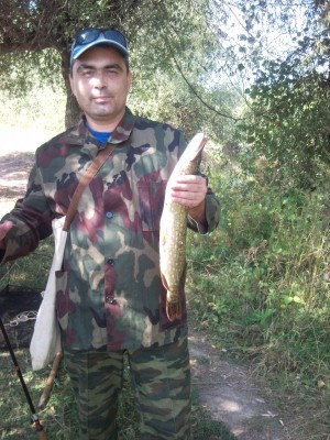 Photo of Pike Caught by Sergei with Mepps Aglia & Dressed Aglia in Moldova