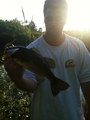 Photo of Bass Caught by Shannan with Mepps Aglia & Dressed Aglia in Maine