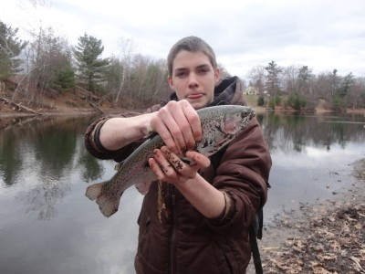 Photo of Trout Caught by Dylan with Mepps Black Fury in Massachusetts