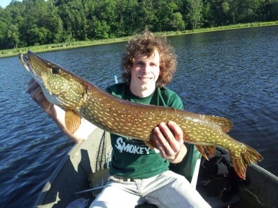 Photo of Pike Caught by Andrew  with Mepps Aglia & Dressed Aglia in Wisconsin