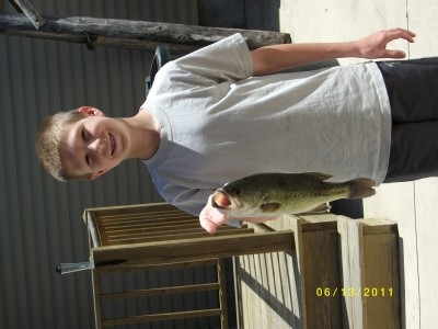 Photo of Bass Caught by Peyton with Mepps Black Fury in Wisconsin