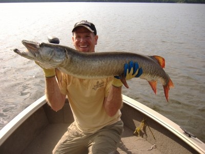 Photo of Musky Caught by Lou with Mepps Musky Marabou in Ontario