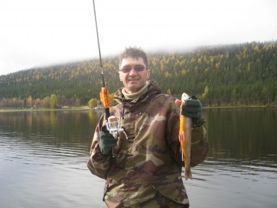 Photo of Arctic Char Caught by Dmitry with Mepps Black Fury in Finland