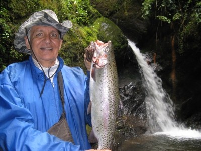 Photo of Trout Caught by Gustavo with Mepps Aglia & Dressed Aglia in Colombia