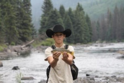 Photo of Trout Caught by Mason with Mepps Aglia & Dressed Aglia in Colorado