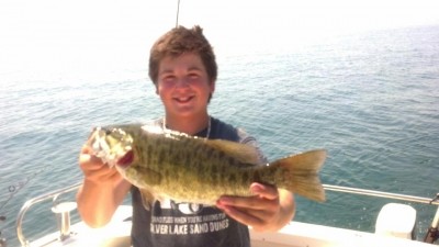 Photo of Bass Caught by Brandon with Mepps Aglia & Dressed Aglia in Canada