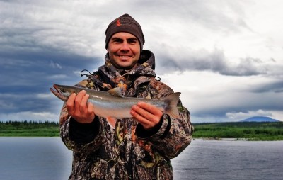 Photo of Trout Caught by Brian with Mepps LongCast in Alaska