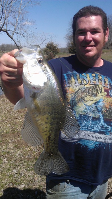 Photo of Crappie Caught by Joshua with Mepps Aglia & Dressed Aglia in Kansas