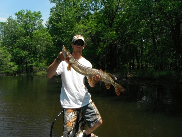 Photo of Pike Caught by Samuel  with Mepps Giant Killer in Michigan