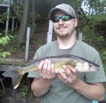 Photo of Walleye Caught by Darin with Mepps Aglia & Dressed Aglia in Michigan