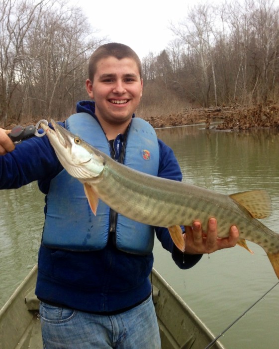 Photo of Musky Caught by Zachary with Mepps Magnum Musky Killer in Pennsylvania
